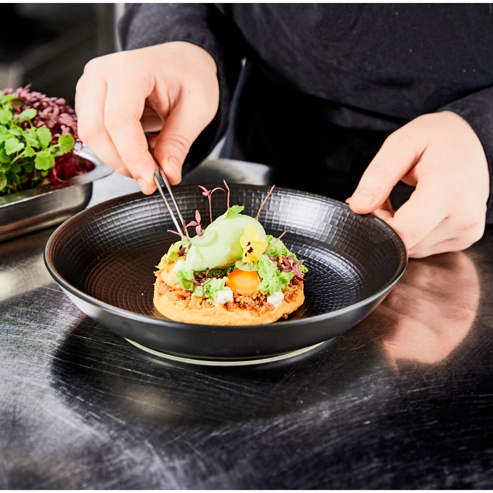 Degrenne Paris Modulo Nature Lava Stone Dinnerware Collection Inter