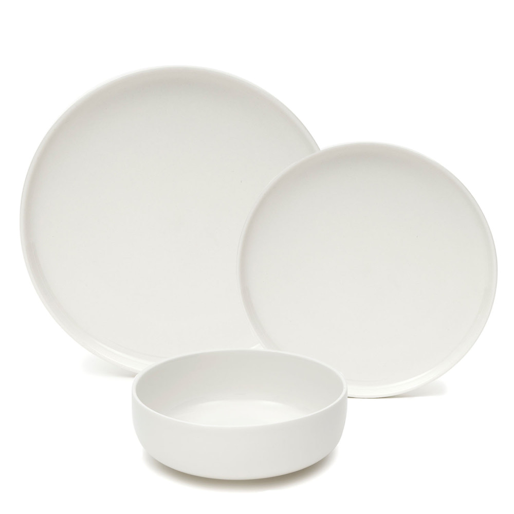 Urban 12 Piece White Dinnerware Set, Service for 4 Casual Dinnerware