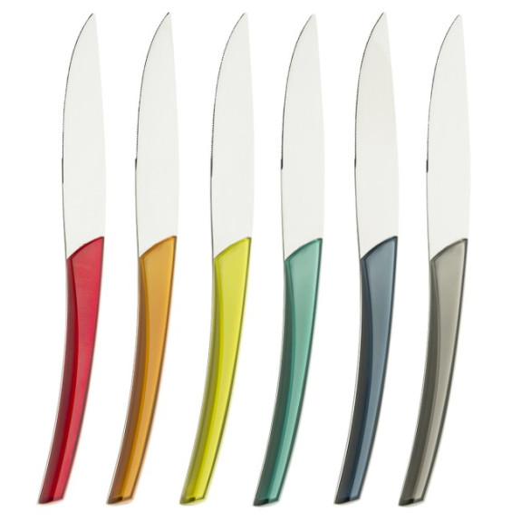 Guy Degrenne - Quartz Flatware 24 piece Set Service for 6, Multicolor