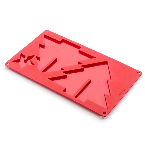 Lekue 3d Big Xmas Tree Chocolate Mould Red Chocolate Moulds