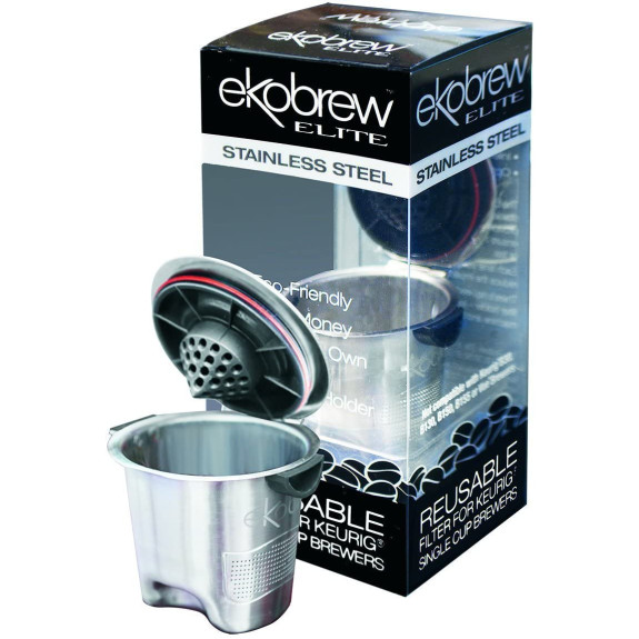 Stainless steel k cup outlet