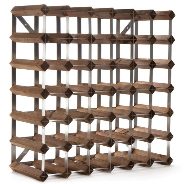 Traditional Wine Rack Dark Oak Wine Rack Ready to Assemble Wine