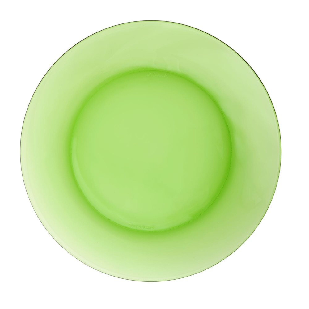 Duralex Lys Green Dinner Plate 23cm, Set of 6 Dinnerware Duralex