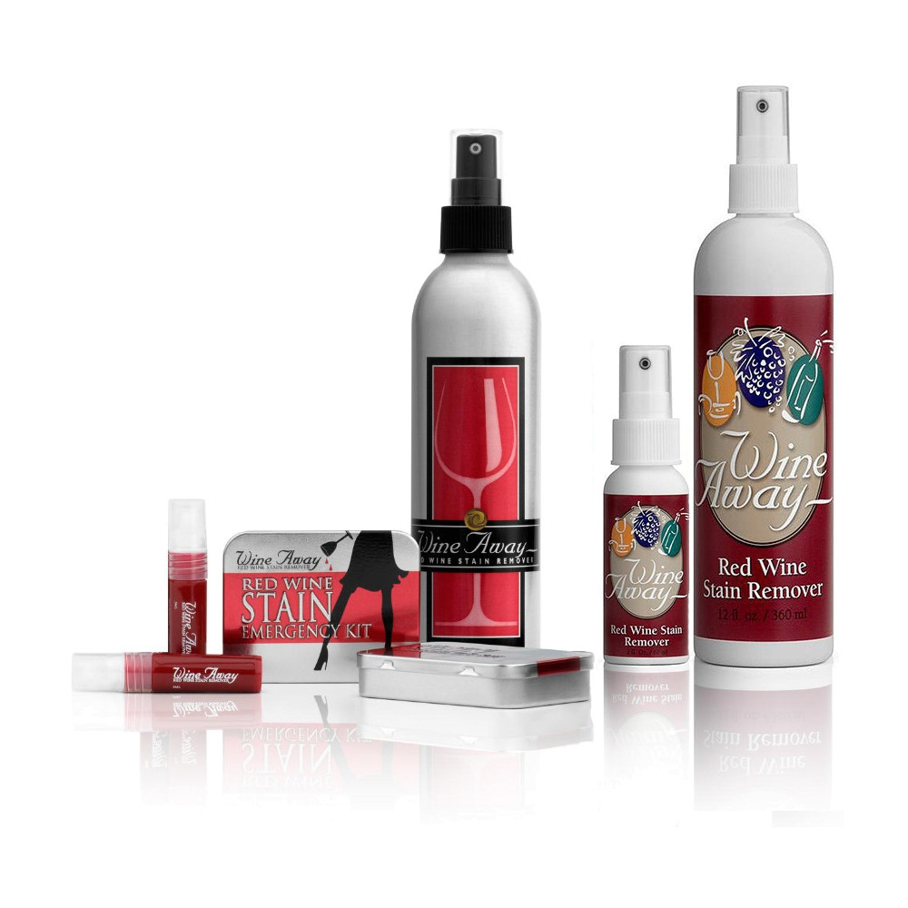 Wine Away Red Wine Stain Remover Aluminum Spray Bottle 8 oz Inter
