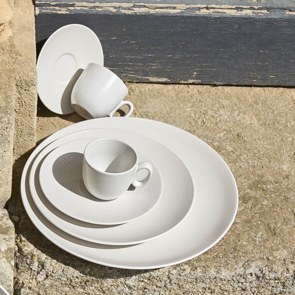 Degrenne Paris Modulo Nature Cream Dinnerware Collection Inter