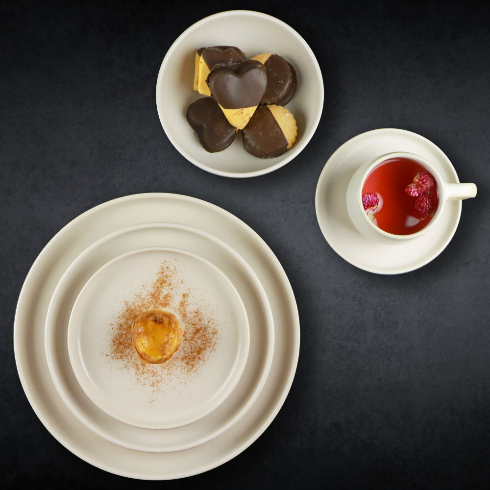 Mesa Ceramics Uno Marble Stoneware Salad Plate 22cm InterContinental