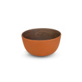 Bamboo Walnut Brick Bowl 14 cm, Set of 4