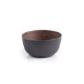 Bamboo Walnut Coffee Small Bowl, 14 cm Set of 4