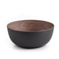 Bamboo Walnut Coffee Medium Bowl, 23 cm