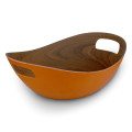 Bamboo Walnut Brick Basket 30 cm