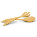 Bamboo Maple Mustard Salad Server Set