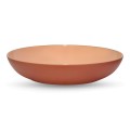 PET Ceramic Style Rose Colored Serving Bowl 28 cm