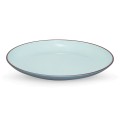 PET Ceramic Style Ice Blue Colored Dinner Plate 27 cm