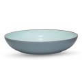 PET Ceramic Style Ice Blue Colored Serving Bowl 28 cm
