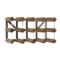 Traditional Wine Rack 12 Bottle Dark Oak Wine Rack - Ready to Assemble