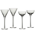 Brilliant Degustation Tall Stemmed Shot Glasses Set of 4 Assorted