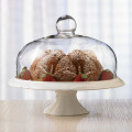 Bianco Pedestal Cake Plate and Dome 30cm