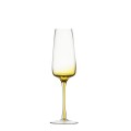 Gem Amber Flute Glass 200 ml, Set of 4