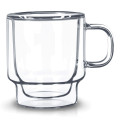 Double Wall Empilable Stackable Espresso Mug 100ml set of 2