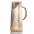 Stripe Amber Tea/Water Jug with Strainer Lid 0.75 L