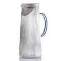 Stripe Translucent Tea/Water Jug with Strainer Lid 0.75L