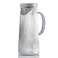 Stripe Translucent Tea/Water Jug with Strainer Lid 0.75 L