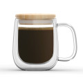 Double Wall Mug with Bamboo Lid 450ml