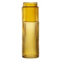 Ribbed Amber Deskside Carafe and Glass Ensemble 0.6 L 