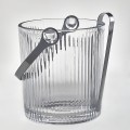 Vintage Glass Ice Bucket with Tong 950 ml