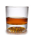 Globe on the Rocks Pyramid Old Fashion Whiskey Glass 250 ml, Set of 4