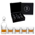 Balmoral 5 Piece Whiskey Set in Exclusive Wood Gift Box