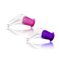 Vacu Vin Crystal Wine Server Bottle Pourer, Set of 2 Pink and Purple