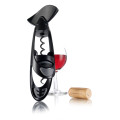 Vacu Vin Bottle Grippng Corkscrew Bottle OpenerTwister, Black 