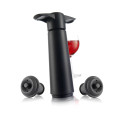 Vacu Vin Vacuum Wine Saver Pump with 2 Stoppers, Black