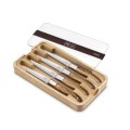 Laguiole Expression Olive Wood Steak Knife, Set of 4