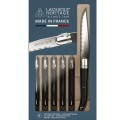 Laguiole Heritage Black Steak Knife, Set of 6 