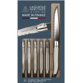 Laguiole Heritage White Steak Knife, Set of 6 
