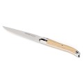 Laguiole Premium Steak Knife Light Wood Handle, Set of 6 