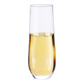 Vino Stemless Flute Glass 280ml, Set of 4