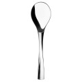 Degrenne Paris XY Mirror Finish Bouillon / Soup Spoon, Round 18.5cm