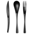 Degrenne Paris XY Black Mat Flatware Collection