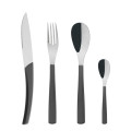 Degrenne Paris Quartz Carbon 24 Piece Flatware Set, Service for 6