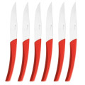 Degrenne Paris Quartz Red 6 Piece Steak Knives Set