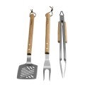 Sturdy BBQ Wooden Handle Grill Tool Set