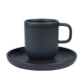 Mesa Ceramics Uno Granite Stoneware Espresso Cup and Saucer 75ml