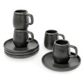 Mesa Ceramics Uno Granite Stoneware Espresso Cup and Saucer 75 ml
