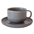 Mesa Ceramics Uno Cantera Stoneware Tea Cup and Saucer 225ml