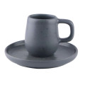 Mesa Ceramics Uno Terra Stoneware Espresso Cup and Saucer 75ml