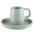 Mesa Ceramics Uno Teal Stoneware Espresso Cup and Saucer 75ml