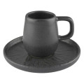 Mesa Ceramics Uno Marquina Stoneware Espresso Cup and Saucer 75ml